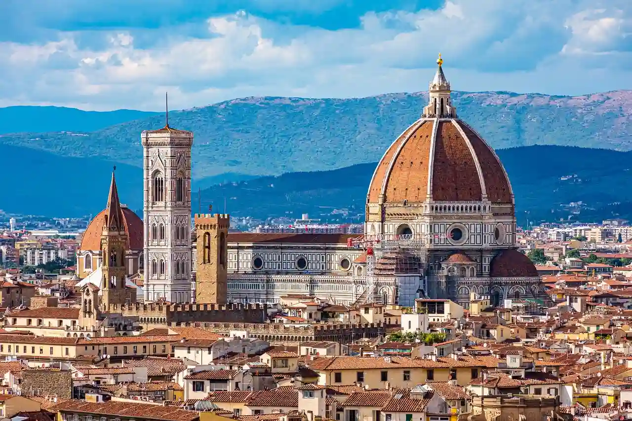 Vue sur le Duomo et la cathédrale de Florence - Toscane